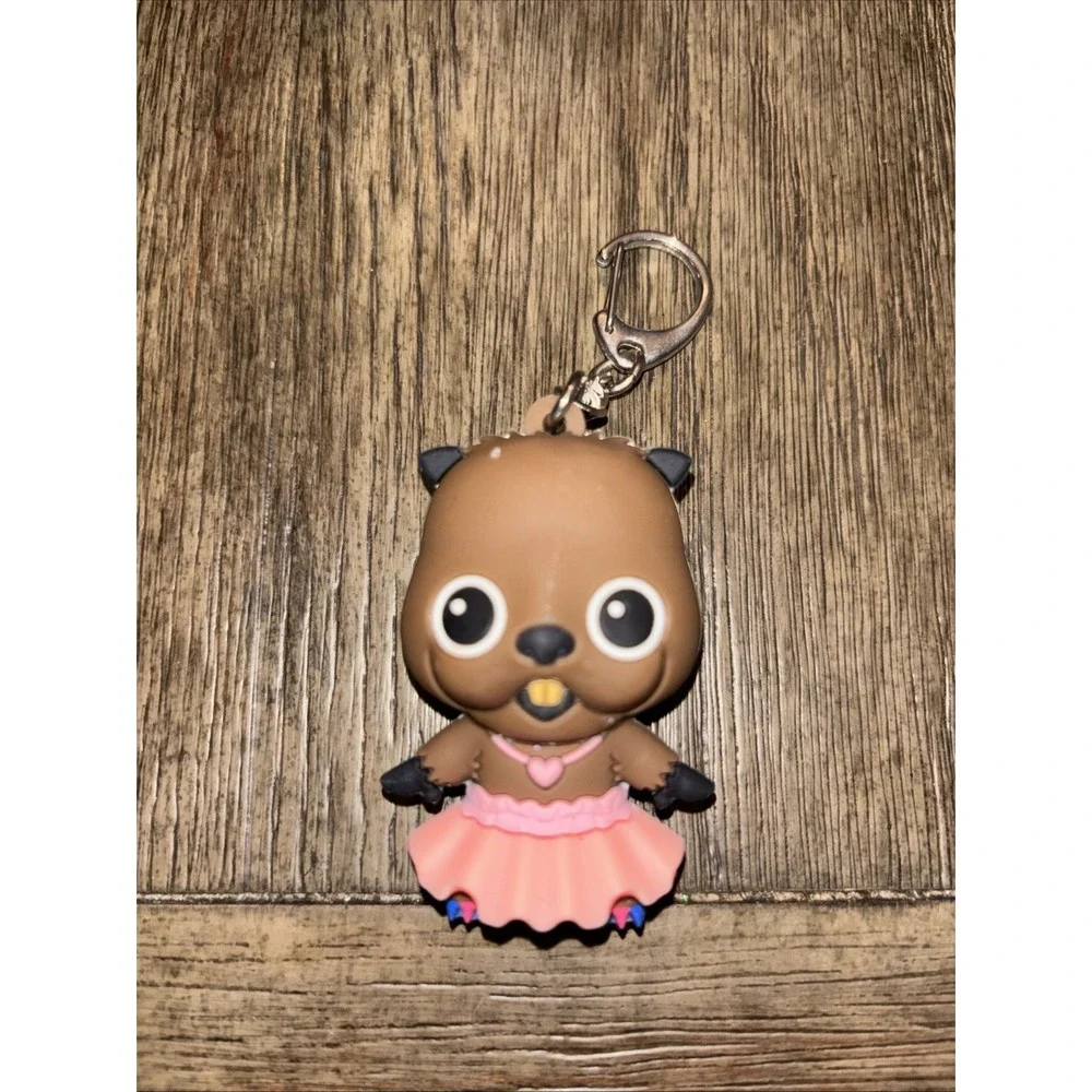 DC Bird of Prey Beaver in Tutu Figurine Bag Clip Keychain‎ 2.5